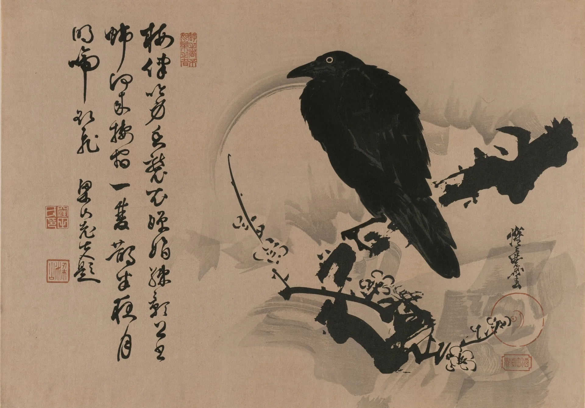 Artwork: Crow On Plum